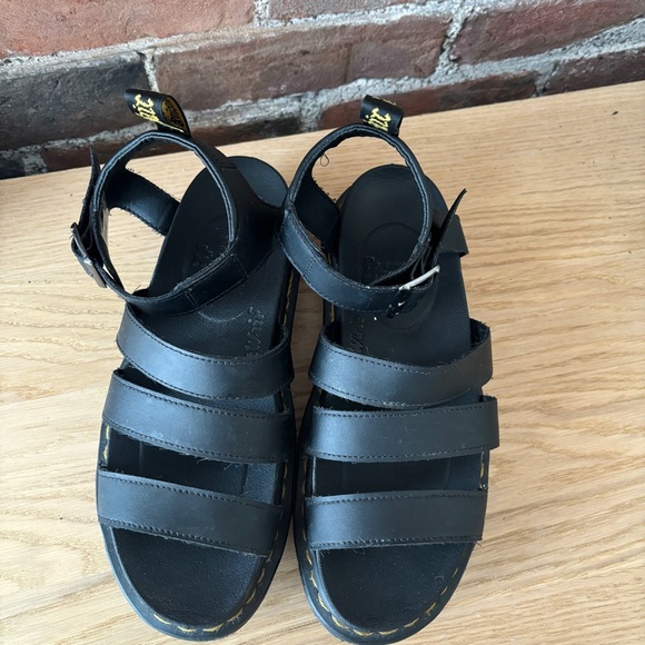 Dr.Martens Blaire Hydro Platform Sandals Leather Strap - Picture 4 of 7